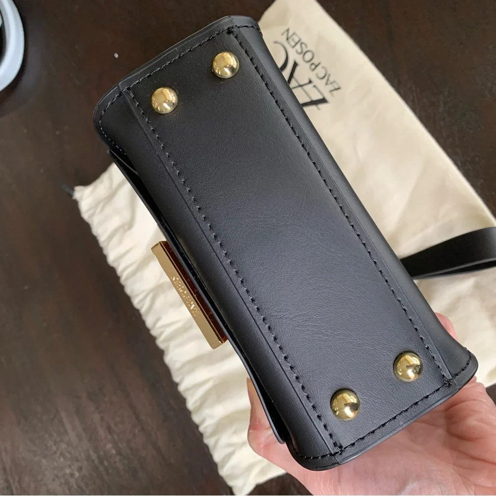 ZAC Zac Posen Black Wristlet with Gold Accent - Picture 3 of 5